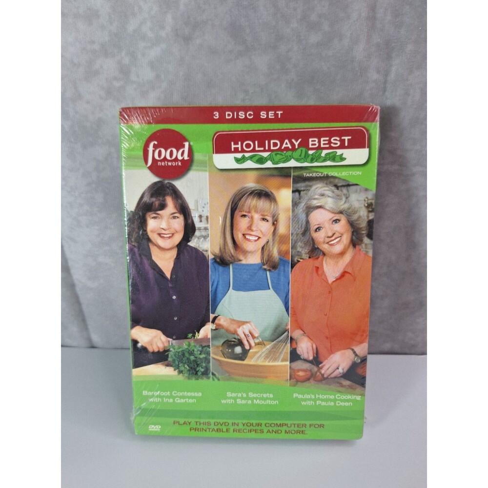 NEW Food Network Holiday Best DVD 3 Disc Set Cooking Takeout Collection UNOPENED